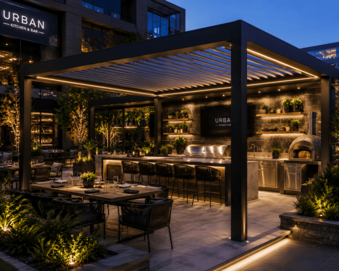 Louvered Roof Systems — Atlanta Pergola outdoor living system